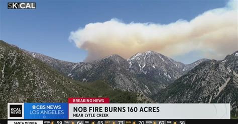 Nob Fire burns 160 acres in San Bernardino National Forest near Lytle Creek